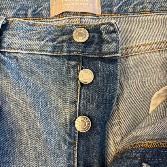 Everlane High Rise Cheeky Straight Jean - Picture 4 of 4